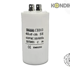 Populární | Motorový rozběhový kondenzátor 40uF 450V CBB60A
