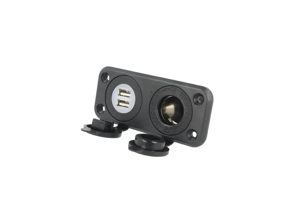 Nově v sortimentu - A13-142194BPD automobilová zásuvka s 2x USB zásuvkou