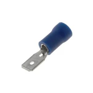 Tovární cena - Faston 4,8x0,5mm vidlice límec modrý