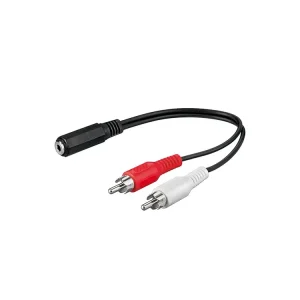 Kabel JACK 3,5mm - 2x CINCH F/M 1,5m - Nabídka končí brzy