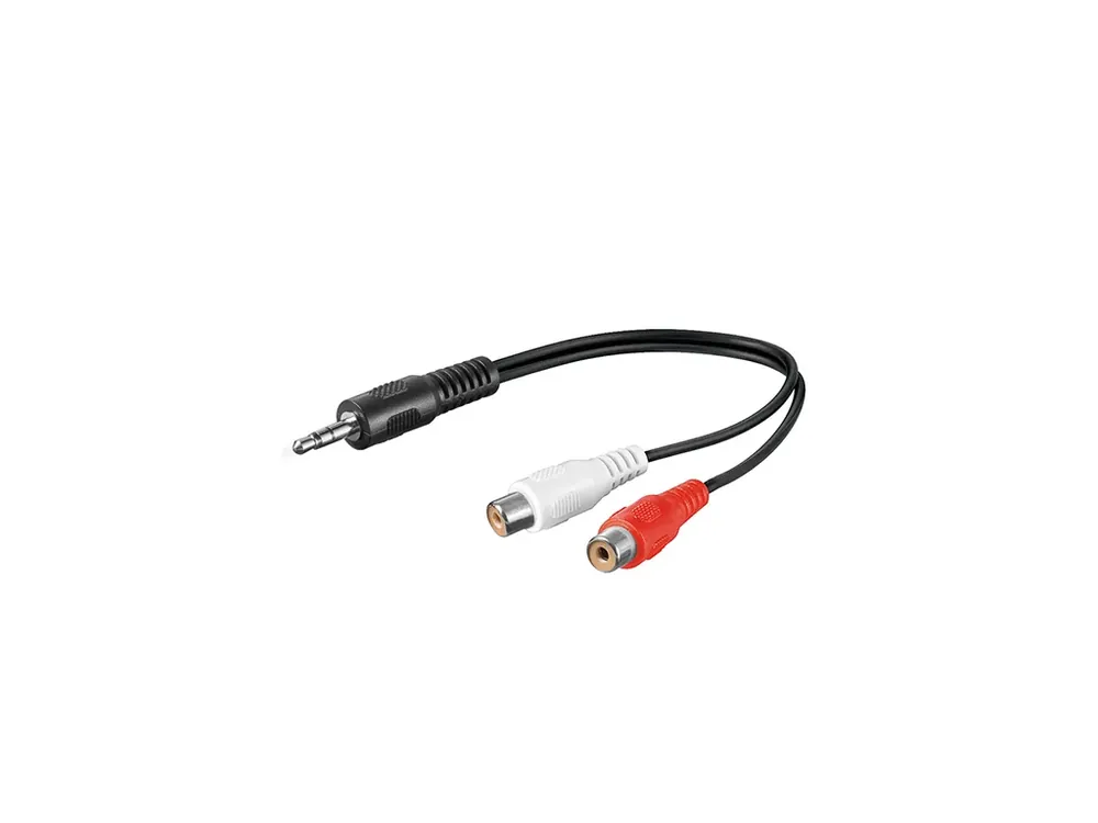 Kabel JACK 3,5mm - 2x CINCH M/F 20cm | Speciální nabídka