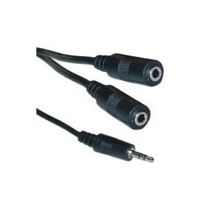 Kabel JACK 3,5mm - 2x JACK 3,5mm M/F 2m - Novinka