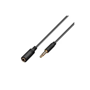 Poslední kusy | Kabel JACK 3,5mm - JACK 3,5mm M/F 2m 4 pinový pro Apple