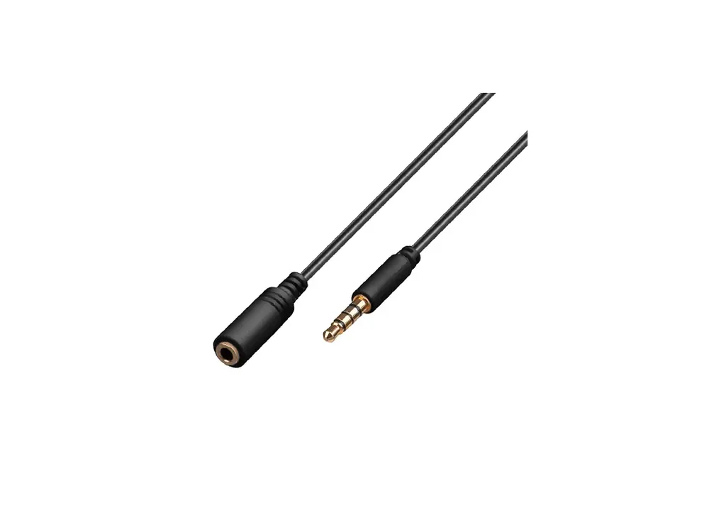 Poslední kusy | Kabel JACK 3,5mm - JACK 3,5mm M/F 2m 4 pinový pro Apple