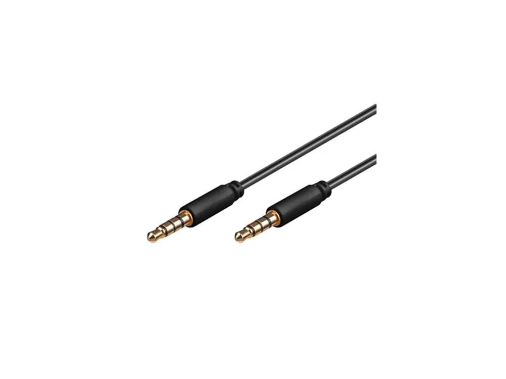 Kabel JACK 3,5mm 4-pin M/M 1,5m - Ušetřete