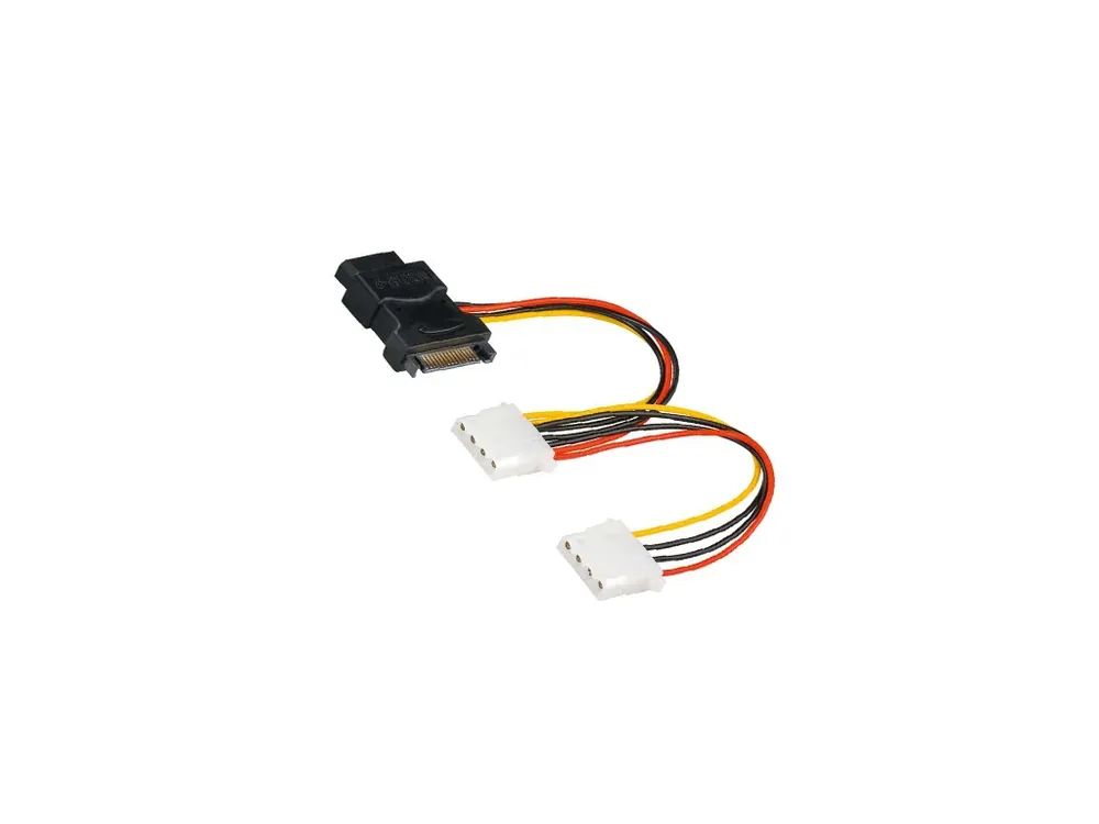 Napájecí kabel SATA - 3x 5,25 Molex (15cm) | Do košíku