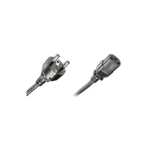 Skvělé hodnocení - Kabel síťový 230V k počítači 2m přímá zástrčka