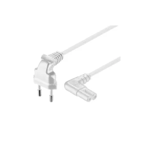 Koupit online - Napájecí kabel IEC C7, 1m, bílý, Goobay 97347