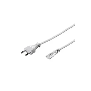 Goobay 93988 napájecí kabel IEC C7 bílý | Zbývá pár kusů