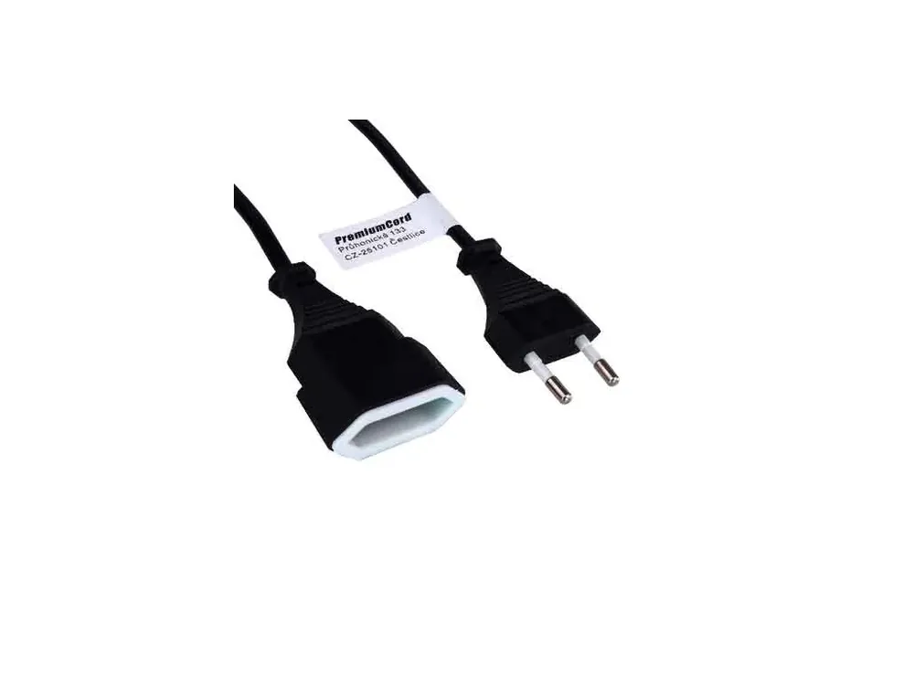 Prodlužovací kabel CEE 7/16 spojovací 5m černý | Novinka