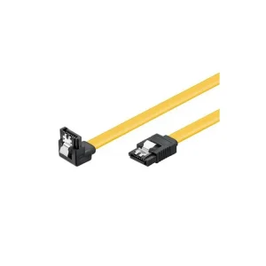 Skladem | Datový kabel SATA 3.0 6GBs 0,5m úhlový 90°