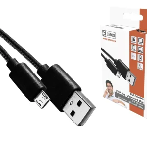 Nenechte si ujít nabídku - Kabel USB-A 2.0 / micro USB-B 2.0, 2m, černý