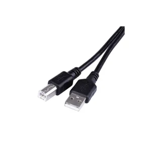 Kabel USB-A 2.0 / USB-B 2.0, 2m, černý | K dispozici