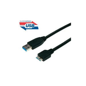Kvalitní produkt | Kabel USB 3.0 - microUSB A-B 5Gbps 9pin 1m černá