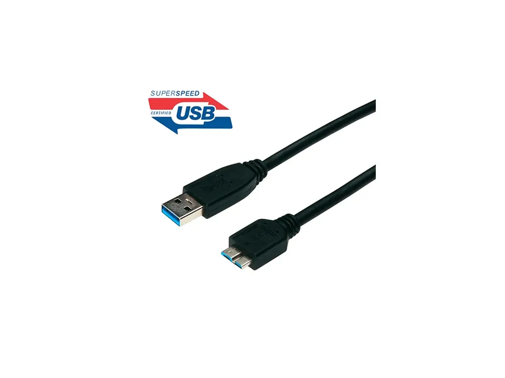 Kabel USB 3.0 - microUSB A-B 5Gbps 9pin 3m černá | Pořiďte si nyní