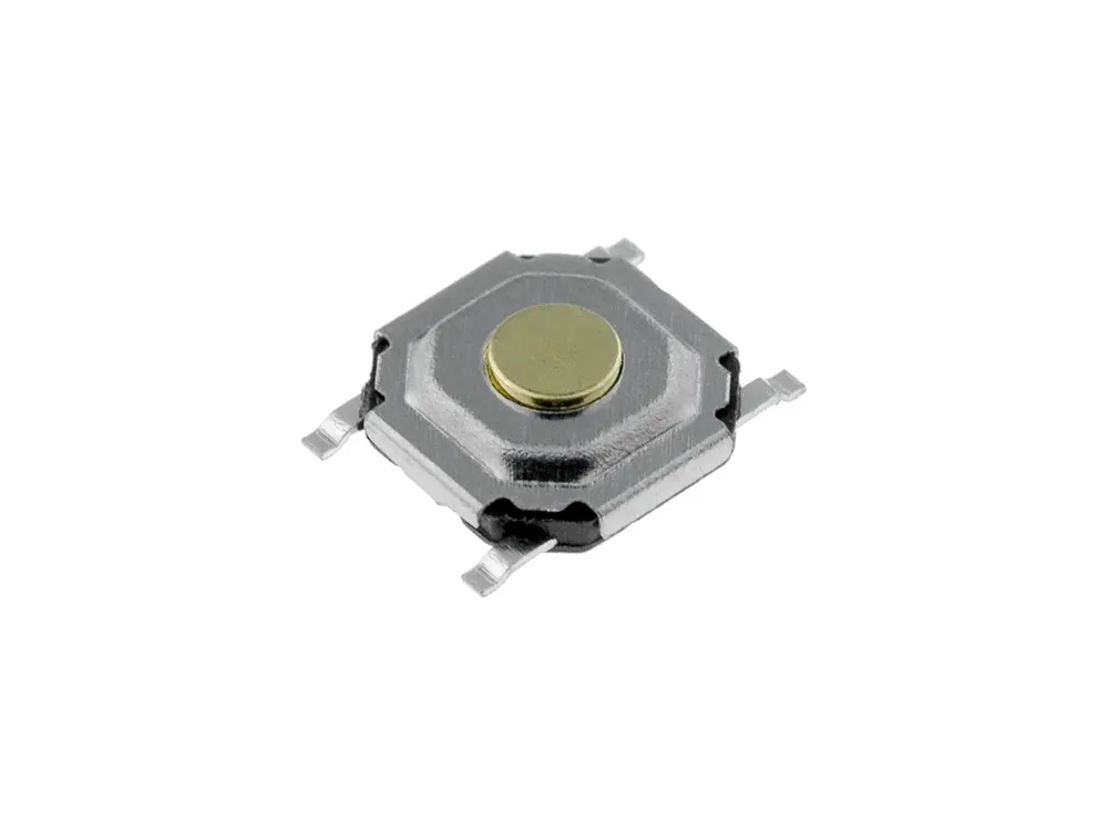 Skvělá cena | Tlačítkový spínač SPST-NO, OFF-(ON), 5,2x5,2x1,5mm, TACTB-64K-F