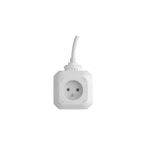 Velmi žádaný produkt - Emos P04119U prodlužovací kabel - kostka, USB, 4 zásuvky 1,9m bílý
