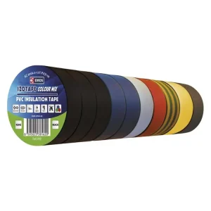 Akční cena - Sada barevných izolačních pásek PVC 15mm × 10m, 10ks