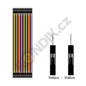 Poslední šance | Propojovací vodiče DuPont 40žil M/M 20cm