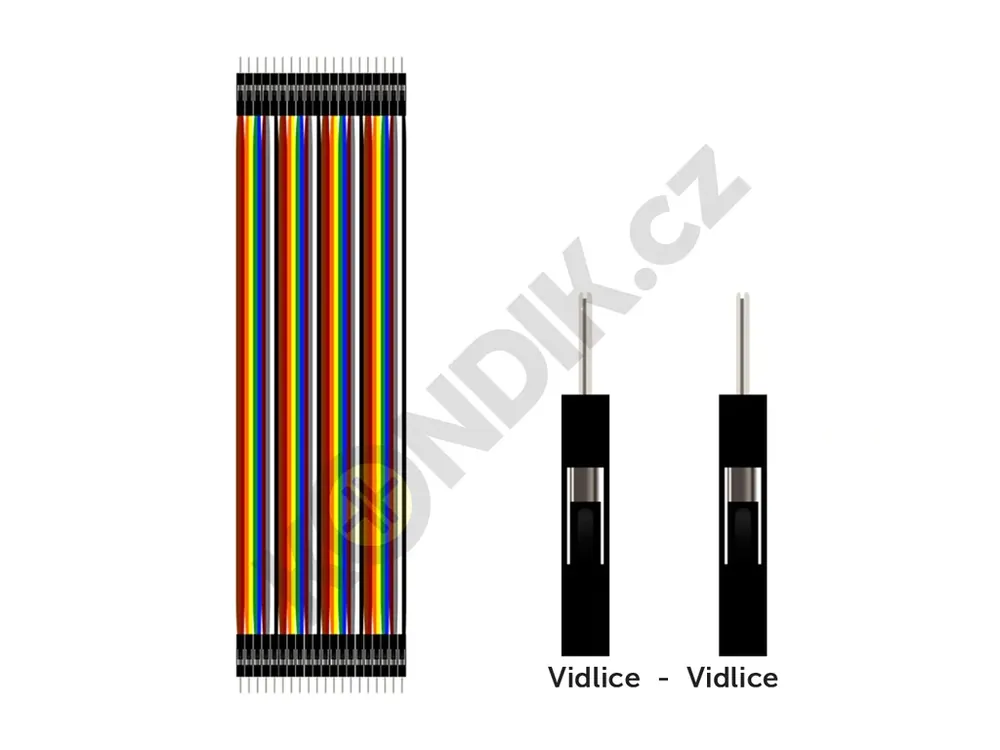 Poslední šance | Propojovací vodiče DuPont 40žil M/M 20cm