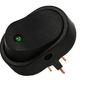 ASW-20D kolébkový spínač LED 12V zelená - Super nabídka