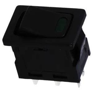 R13-66L-02-BBG-L1 kolébkový spínač LED 12V zelená - Rychlé dodání