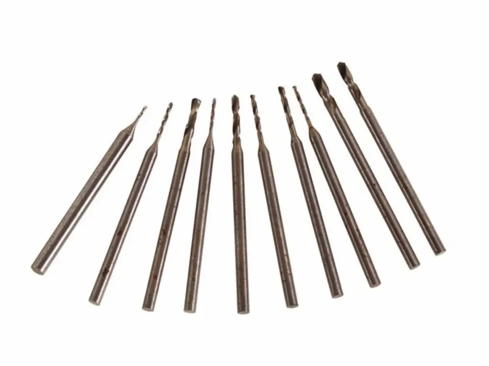 Velká sleva - Sada mini vrtáků 0,6÷2,3mm, 10ks