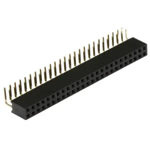 Dutinková lišta úhlová, dvouřadá, rozteč 2.54mm, 2x25 pinů, pozlacené kontakty | Oblíbený u zákazníků
