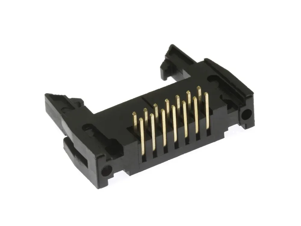 Konektor IDC pro ploché kabely, 14 pinů (2x7), RM2.54mm, do DPS, úhlový 90° | Výhodná koupě
