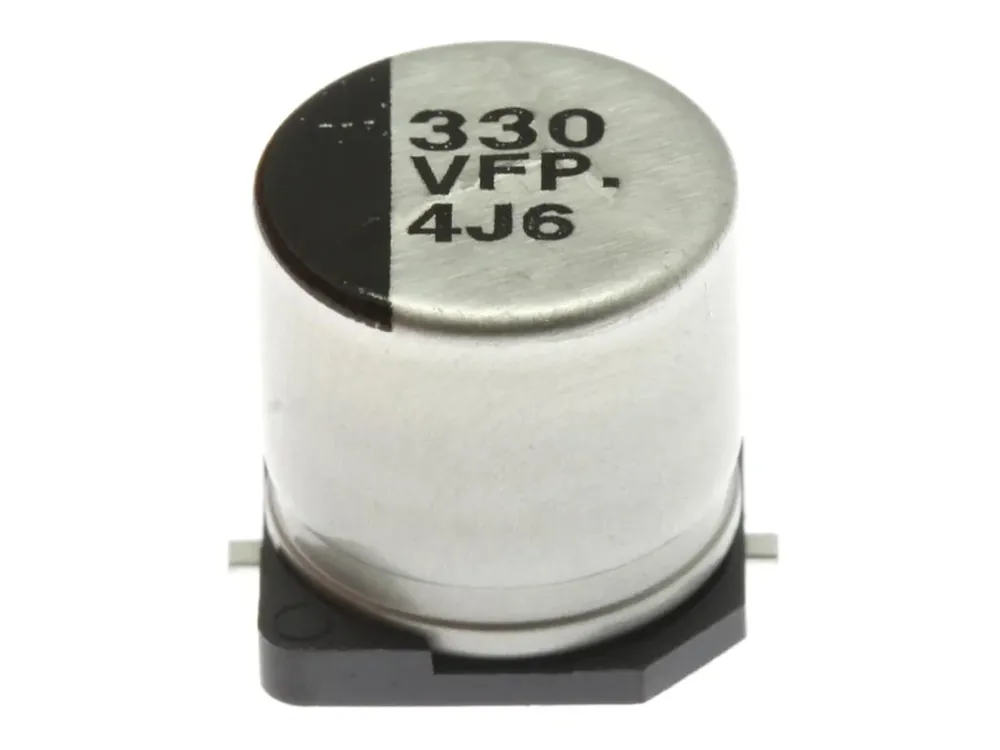 Kondenzátor elektrolytický SMD low ESR, 330uF, 35V, 20% 10x10.2mm 105°C | Objednat nyní