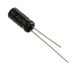 Velmi populární - Elektrolytický kondenzátor 47uF 16V 5x11mm RM2 85°C