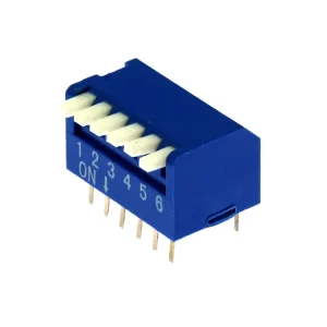 DIP přepínač PIANO 6pólový RM2.54 modrý - Objednejte nyní