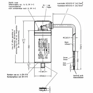 Ušetřete - Motorový rozběhový kondenzátor 10uF 500V Hydra MKB MKP