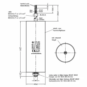 Žádaný produkt - Motorový rozběhový kondenzátor 50uF 285V Hydra MSB MKP