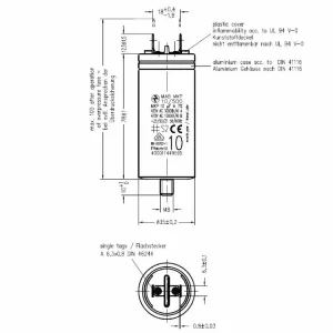 Motorový rozběhový kondenzátor 10uF 500V Hydra MAB MKP - Nejlepší cena