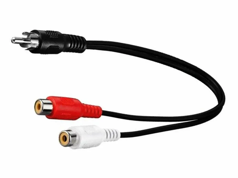 Kabel 1x CINCH - 2x CINCH 20cm | Přímo od výrobce
