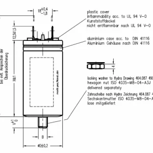 Lze objednat - Motorový rozběhový kondenzátor 14uF 500V Hydra MAB MKP