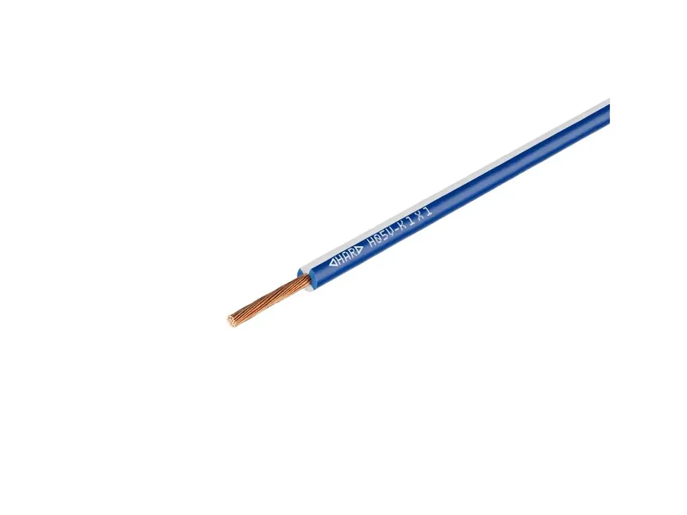 Nově k dispozici - Vodič CYA 0,5mm² tmavě modrý/bílý, LAPP H05V-K 1X0,5 DBUWH