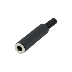 Připraveno k expedici - KLK3 SCHWARZ JACK 6,3mm zásuvka stereo plast