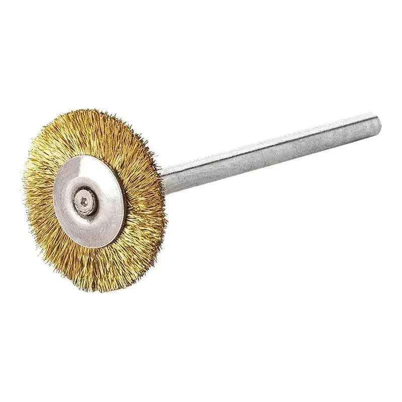 Bezpečný nákup - Kartáč mini., kulatý, mosazný drát 0,10 mm, Lessmann 410
