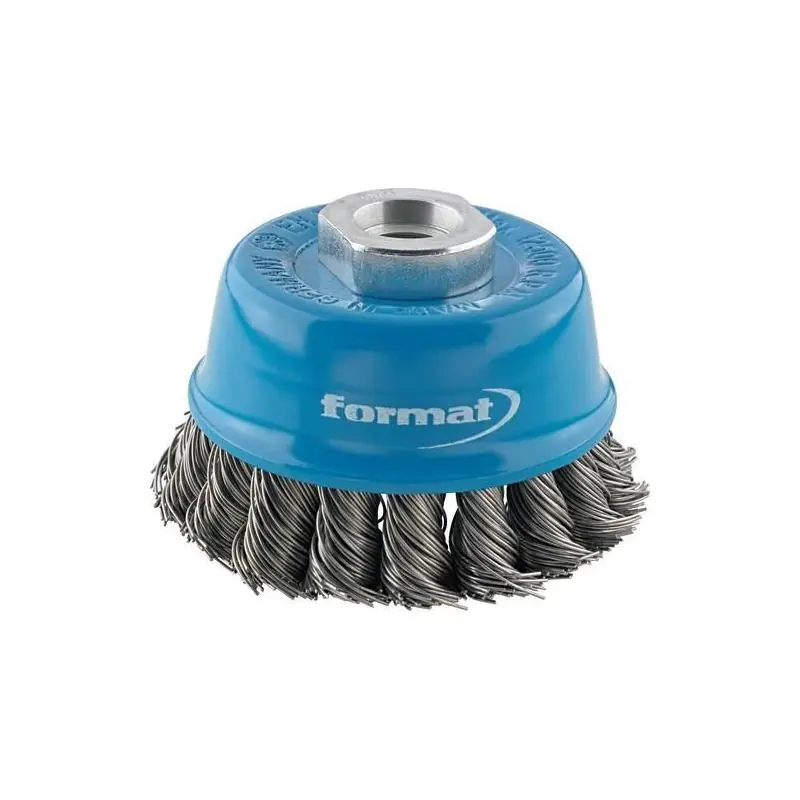 Velká sleva - Hrncový kartáč ocel M14 splétaný 65x0,5mm FORMAT