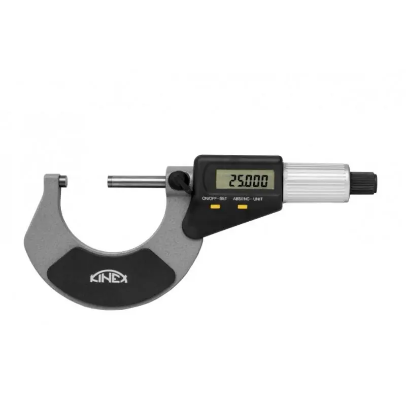 Digitální mikrometr třmenový KINEX 75-100 mm, 0,001mm, DIN 863, IP 65 - Nový produkt