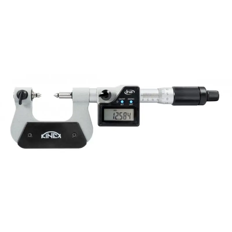 Digitální mikrometr třmenový na závity KINEX 75-100mm, IP65 - Bestseller