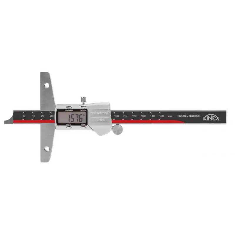 Hloubkoměr digitální bez nosu KINEX 300 mm, 0,01, DIN 862 | Doprodej