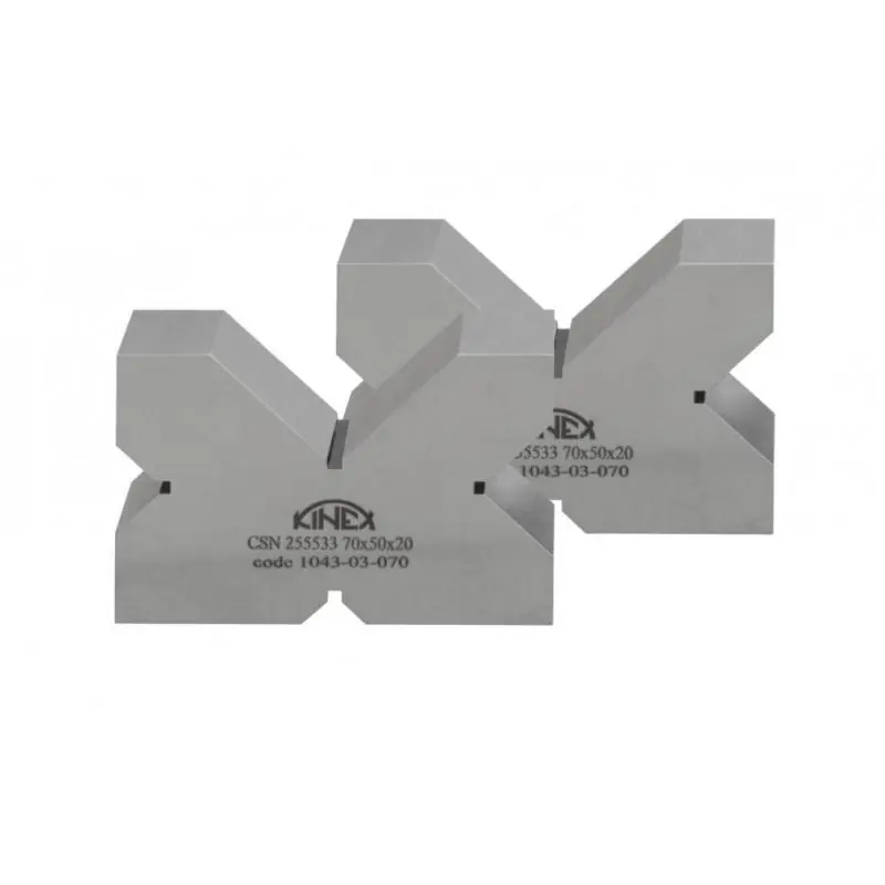 Kontrolní a rýsovací podložka s výřezy KINEX, pár, 4x90°, 70 mm, PN 25 5533 - Skvělé hodnocení