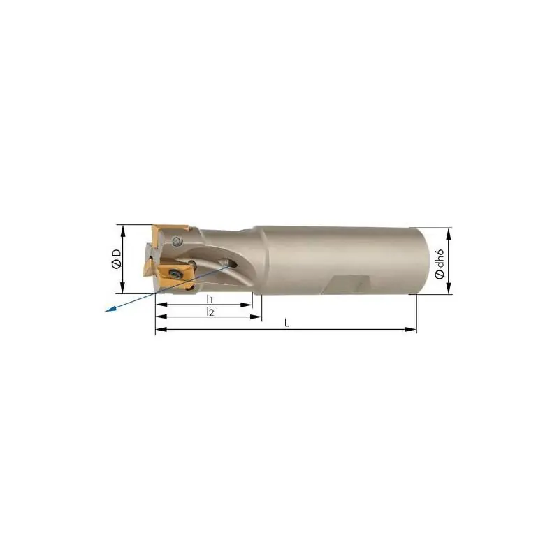 Kvalitní produkt | Rohová fréza 90° s vnitřním chlazením D 20 mm Z 3 APKT10