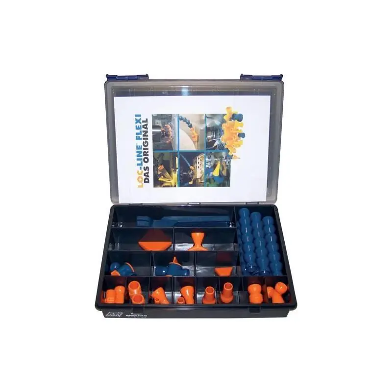 Skladem - Sada hadice na chladivo flexi box 27 ks. 1/4" LOC-LINE