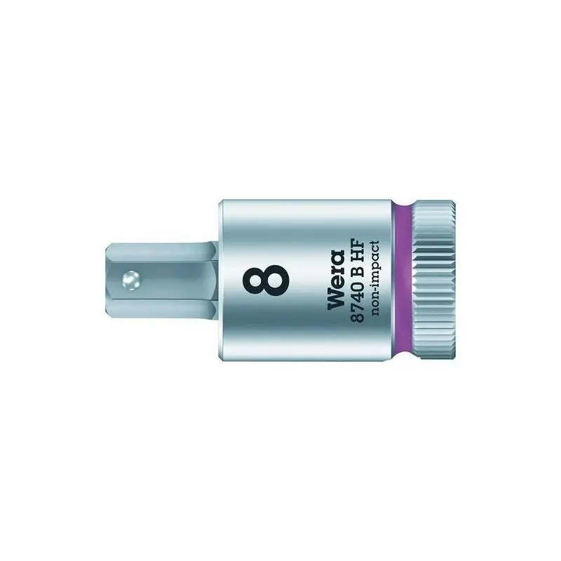 Doporučujeme - WERA Šroubovací bitová hlavice 3/8" s vnitřním šestihranem a přídržnou funkcí 8x38,5 mm