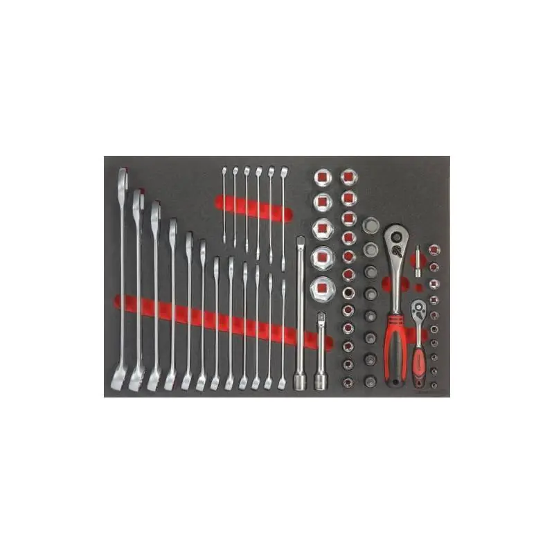 Snadné objednání - Modul s nářadím 3/3 vidlicové, očkové a nástrčné klíče 1/4" a 1/2" FORMAT