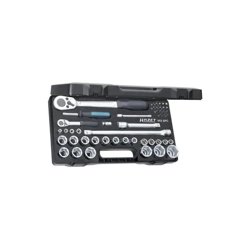 Sada nástrčných hlavic 1/4" a 1/2" HAZET 953SPC 47 ks - Přímo z továrny